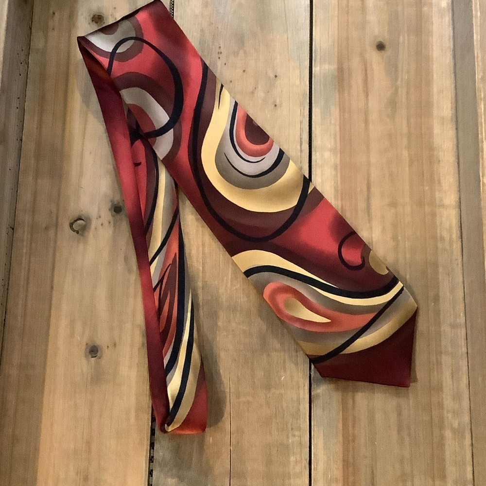 J. GARCIA 100% Silk “Virtual Reality Ape” Limited Edition Collection 41 Y2K Tie